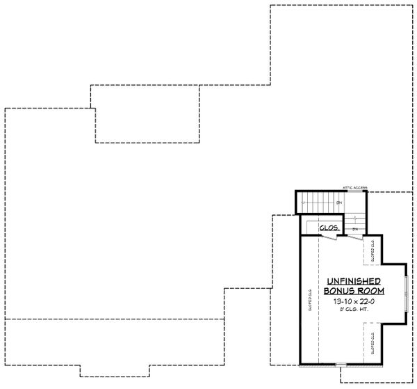 Country Floor Plan - Upper Floor Plan #430-176