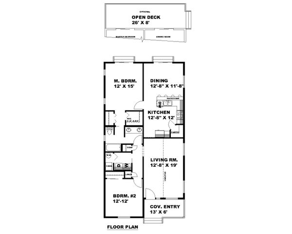 House Blueprint - Bungalow Floor Plan - Main Floor Plan #117-909