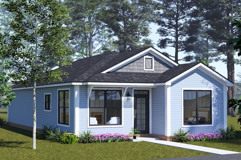 Home Plan - Exterior - Other Elevation 1 for Cottage House Plan #513-2500 - 2 bed, 2 bath