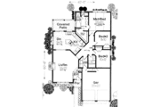 European Style House Plan - 3 Beds 2 Baths 1528 Sq/Ft Plan #310-223 
