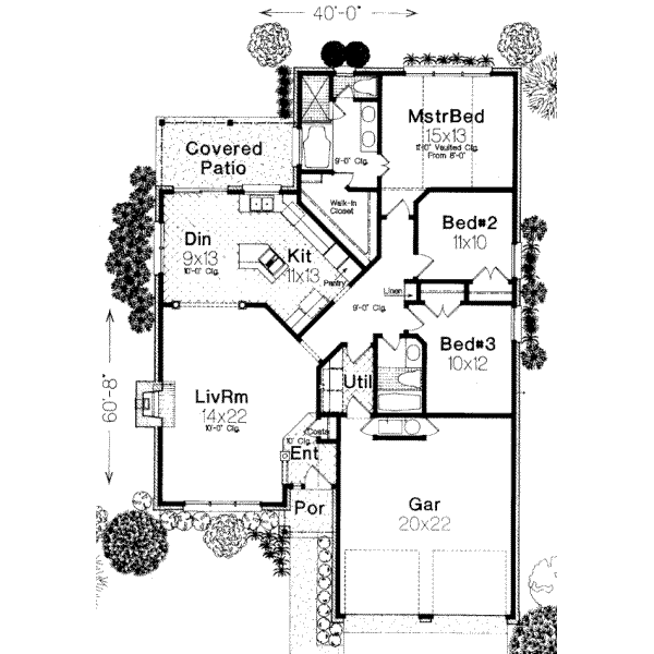 European Floor Plan - Main Floor Plan #310-223