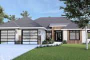 Modern Style House Plan - 4 Beds 3 Baths 2004 Sq/Ft Plan #1109-9 Photo 