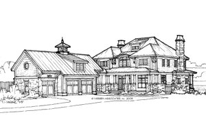 Exterior - Front Elevation 3 for Craftsman House Plan #928-7 - 3 bed, 3 bath