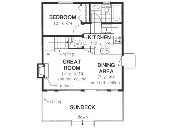Cabin Floor Plan - Main Floor Plan #18-4505