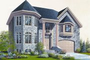 European Style House Plan - 4 Beds 3 Baths 2746 Sq/Ft Plan #23-865 