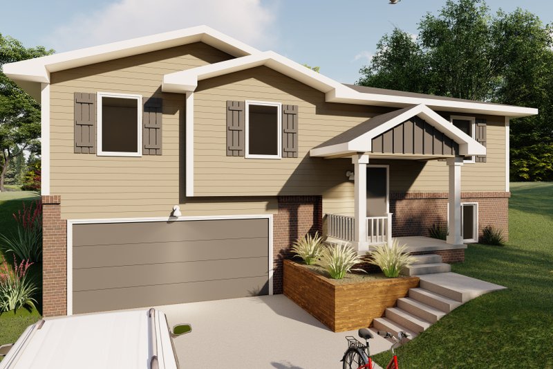House Plan Design - Exterior - Front Elevation 2 for Traditional House Plan #1122-8 - 3 bed, 1 bath