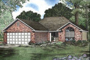 Exterior - Front Elevation 3 for European House Plan #17-3454 - 2 bed, 2 bath