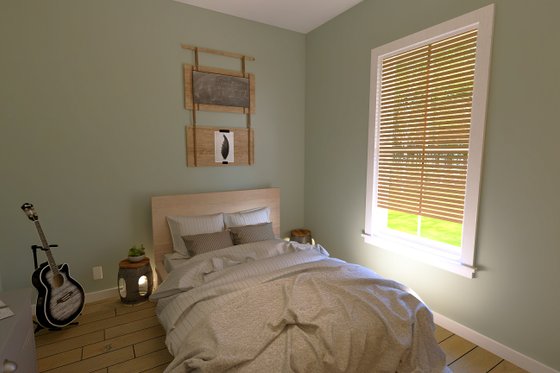 Interior - Bedroom 1 for Farmhouse House Plan #44-271 - 3 bed, 2 bath