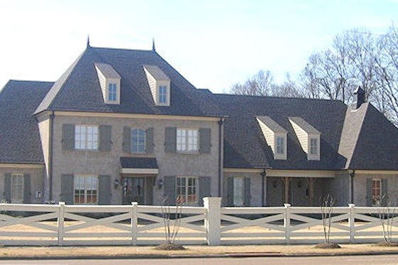 Exterior - Front Elevation for European House Plan #81-13842 - 4 bed, 4.5 bath