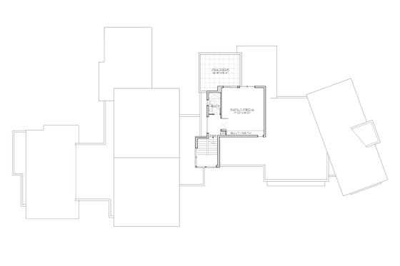 Floor Plan - Upper Floor for Contemporary House Plan #892-42 - 4 bed, 5.5 bath