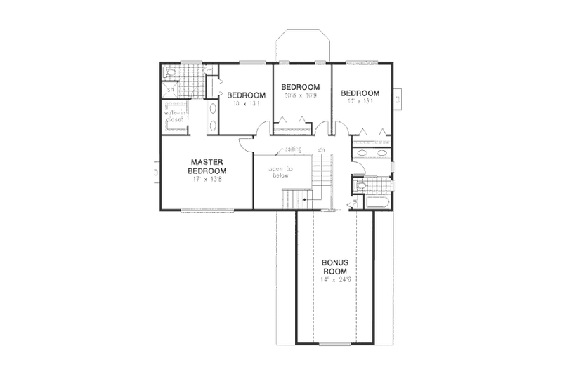 House Plan Design - Floor Plan - Upper Floor for European House Plan #18-8962 - 4 bed, 2.5 bath