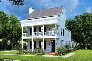 Colonial Exterior - Front Elevation Plan #923-236