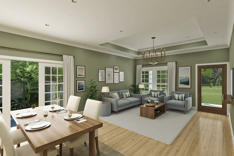 Home Plan - Interior - Family Room for Traditional House Plan #45-620 - 3 bed, 2 bath