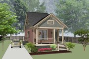 Bungalow Style House Plan - 3 Beds 2 Baths 1145 Sq/Ft Plan #79-312 