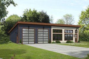 Contemporary Exterior - Front Elevation Plan #932-667