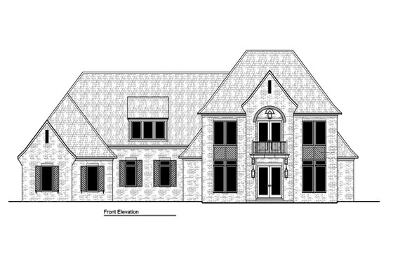 Exterior - Front Elevation 4 for Traditional House Plan #1081-48 - 5 bed, 5.5 bath