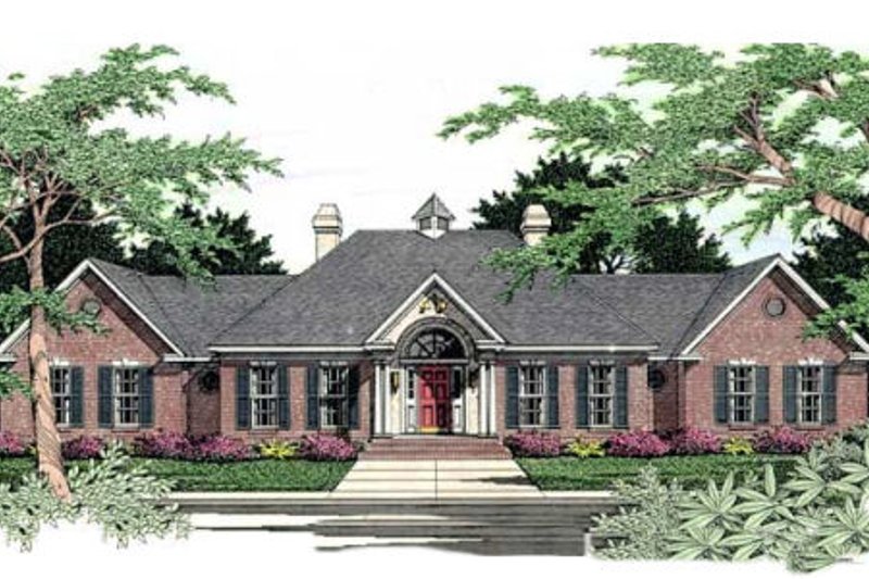 House Plan Design - European Exterior - Front Elevation Plan #406-170