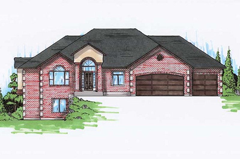 House Design - Traditional Exterior - Front Elevation Plan #5-256