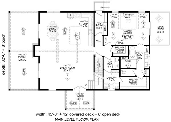 Home Plan - Country Floor Plan - Main Floor Plan #932-1240