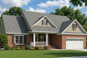 Traditional Exterior - Front Elevation Plan #17-1175