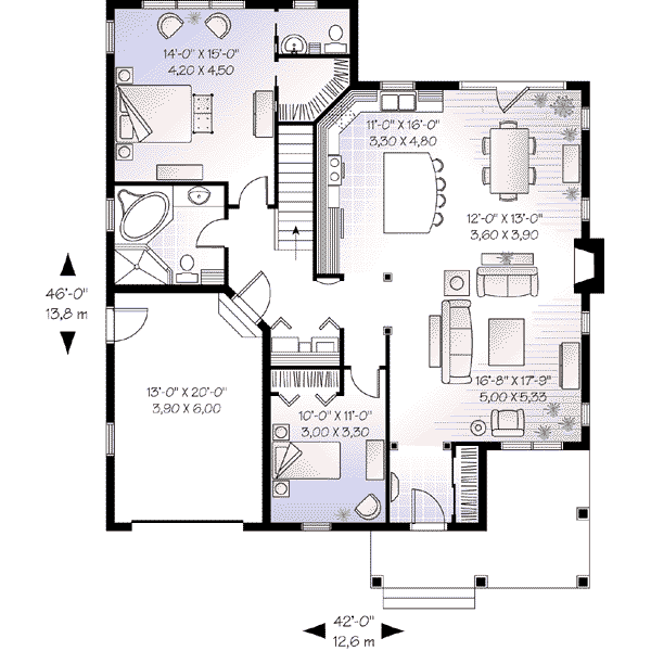 Home Plan - Cottage Floor Plan - Main Floor Plan #23-562