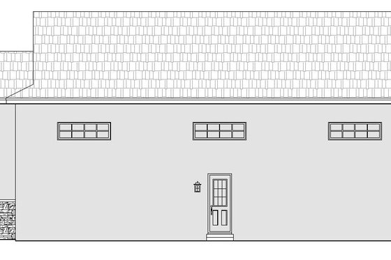 Exterior - Other Elevation 1 for Mediterranean House Plan #932-208, 0 bath