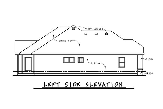 Exterior - Other Elevation for Cottage House Plan #20-2630 - 2 bed, 2 bath