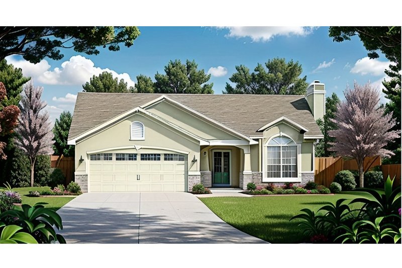 Dream House Plan - Traditional Exterior - Front Elevation Plan #58-201