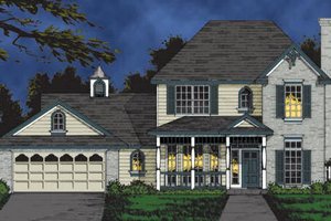Traditional Exterior - Front Elevation Plan #40-107