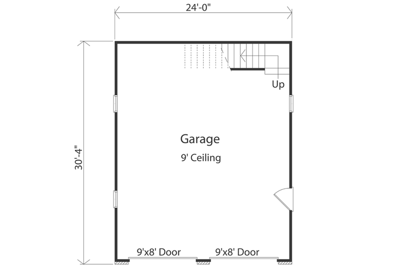 Home Plan - Floor Plan - Main Floor for Country House Plan #22-428, 0 bath