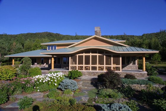 Exterior - Front Elevation for Prairie House Plan #454-7 - 3 bed, 2.5 bath