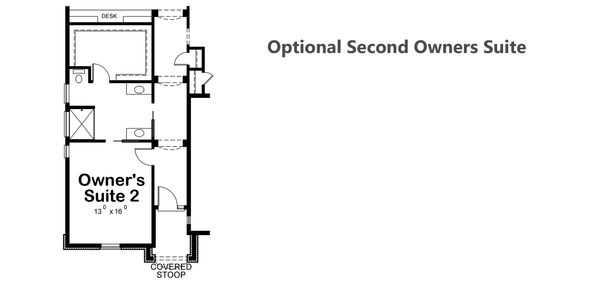 Dream House Plan - Optional Second Owner's Suite