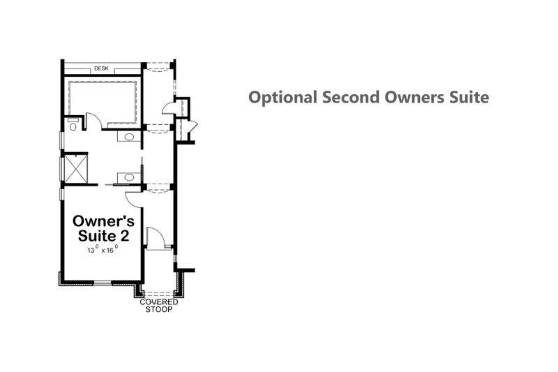Dream House Plan - Optional Second Owner's Suite