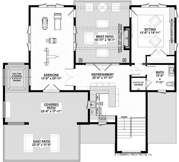 Architectural House Design - Contemporary Floor Plan - Upper Floor Plan #928-352