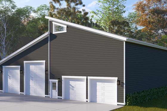 Exterior - Front Elevation 4 for Barndominium House Plan #1060-264 - 2 bed, 2.5 bath