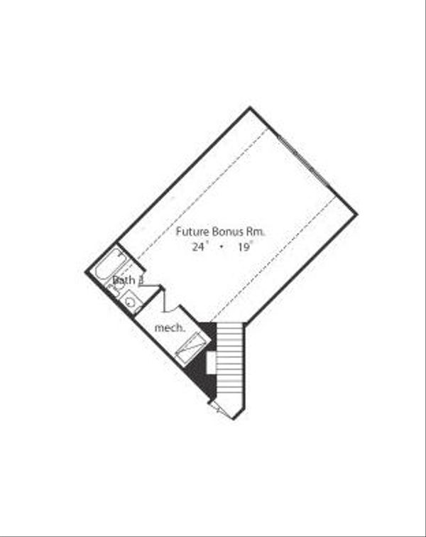 European Floor Plan - Upper Floor Plan #417-372