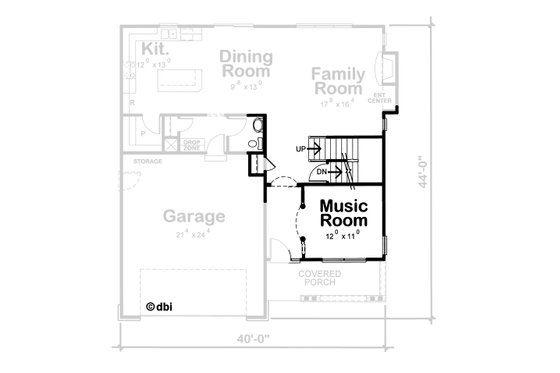 Floor Plan - Other Floor for Craftsman House Plan #20-1775 - 3 bed, 3 bath