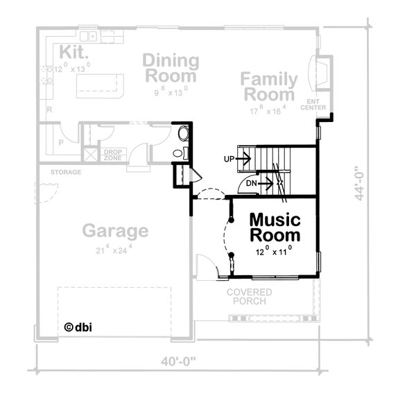 Craftsman Floor Plan - Other Floor Plan #20-1775