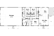 Barndominium Style House Plan - 3 Beds 3.5 Baths 3436 Sq/Ft Plan #455-324 