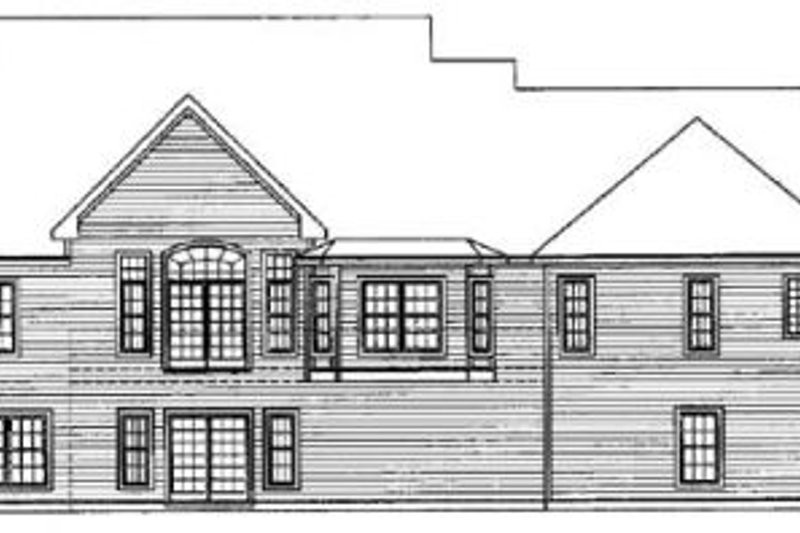 Architectural House Design - Exterior - Rear Elevation for Traditional House Plan #31-102 - 3 bed, 2.5 bath