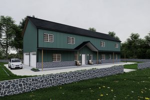 Exterior - Other Elevation 3 for Barndominium House Plan #1107-19 - 6 bed, 4 bath