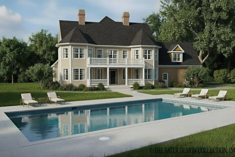 Home Plan - Exterior - Rear Elevation for Country House Plan #930-243 - 3 bed, 3.5 bath