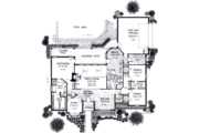 European Style House Plan - 3 Beds 2.5 Baths 2715 Sq/Ft Plan #310-861 