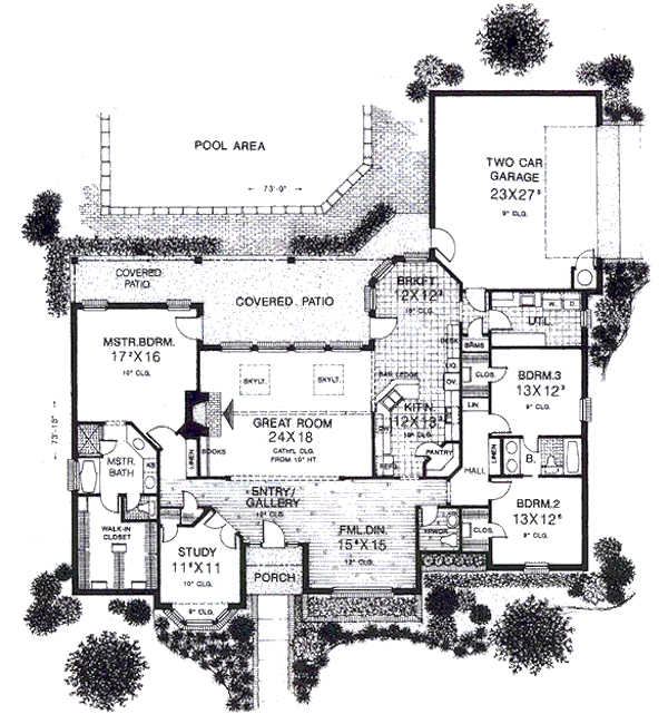 European Floor Plan - Main Floor Plan #310-861