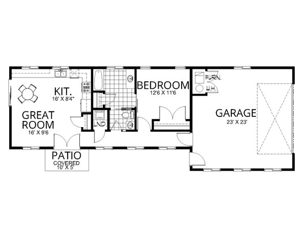 Architectural House Design - Modern Floor Plan - Main Floor Plan #112-297