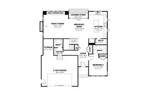 Floor Plan - Main Floor for Contemporary House Plan #1080-15 - 3 bed, 3.5 bath