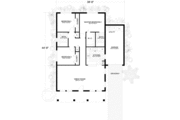 Mediterranean Style House Plan - 3 Beds 2 Baths 1250 Sq/Ft Plan #420-103 