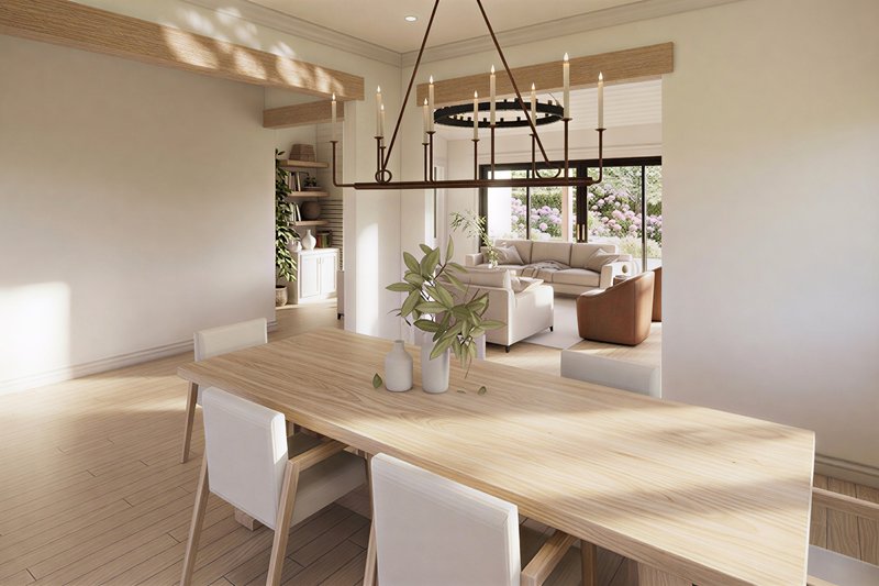 House Blueprint - Interior - Dining Room for Farmhouse House Plan #1074-133 - 4 bed, 3.5 bath