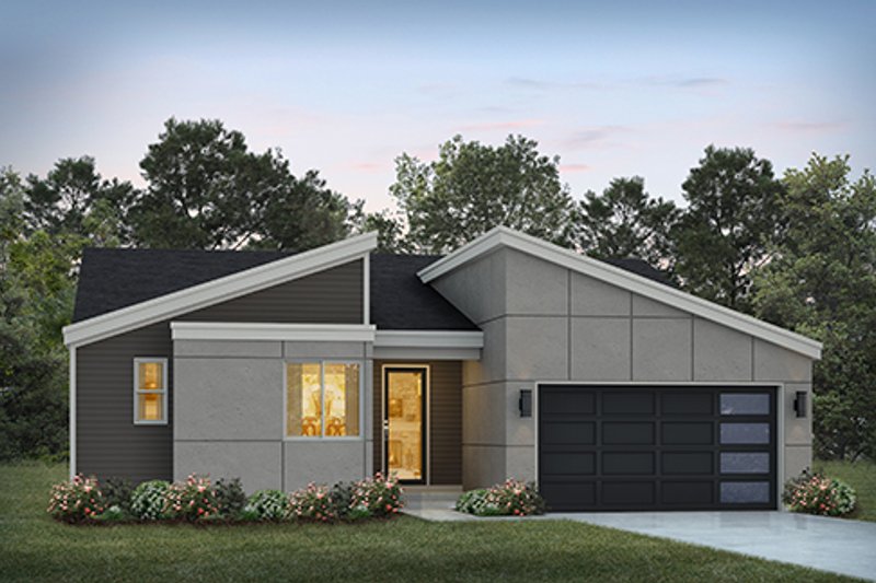 House Plan Design - Modern Exterior - Front Elevation Plan #569-71