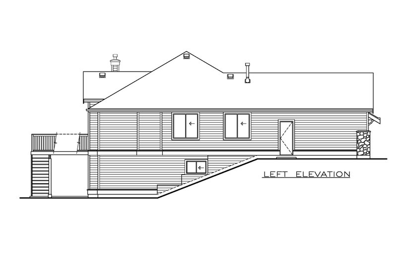 House Design - Exterior - Other Elevation for Craftsman House Plan #1100-149 - 3 bed, 2 bath